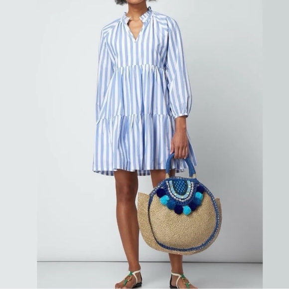 J Crew Tiered Popover Dress J Crew Popover Maxi Dress Crew Tiered Popover  Dress J Crew